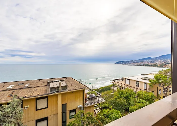 Lägenhet Mina House - Fronte Mare Con Ampia Terrazza E Garage Sanremo